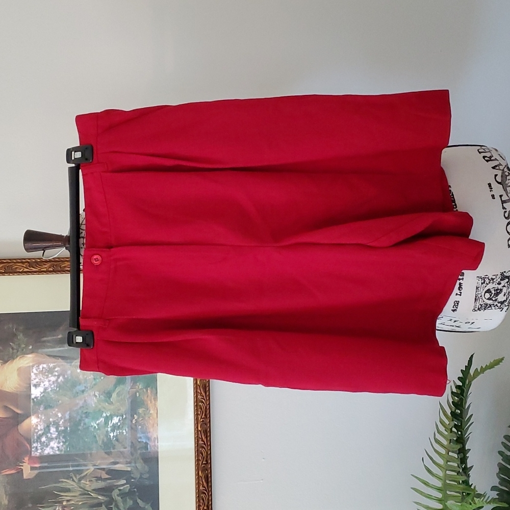 Vintage dark red culottes